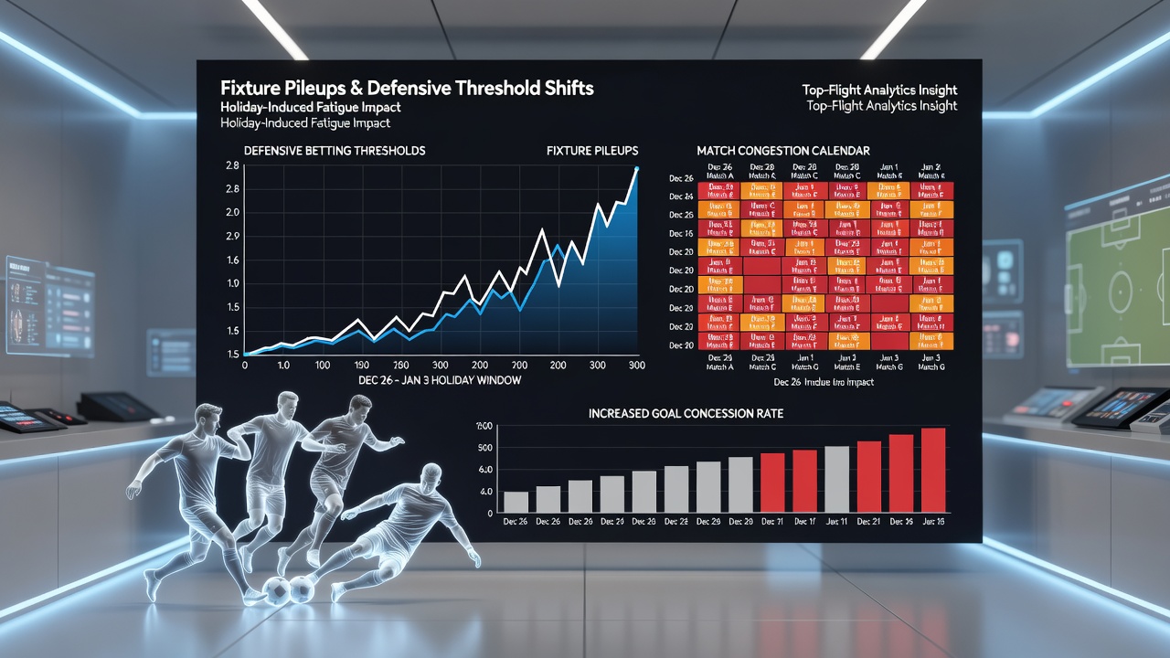 Defensive formation analysis chart during holiday period congestion in soccer